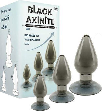 3 In 1 Anal Plug Kit Set (Smoke)