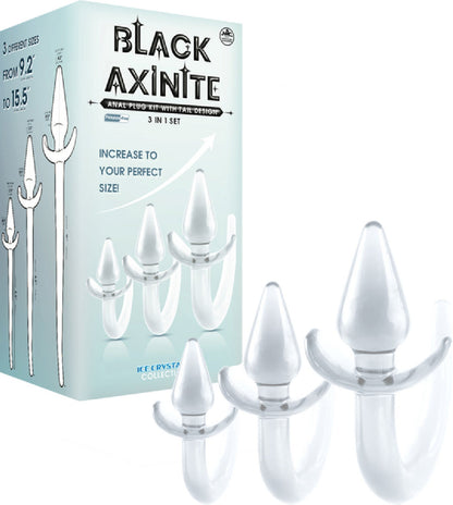 3 In 1 Anal Plug Kit with Tail (Smoke)