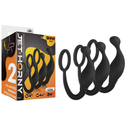 Prostate Plug with Love Ring (3 PCS Set)