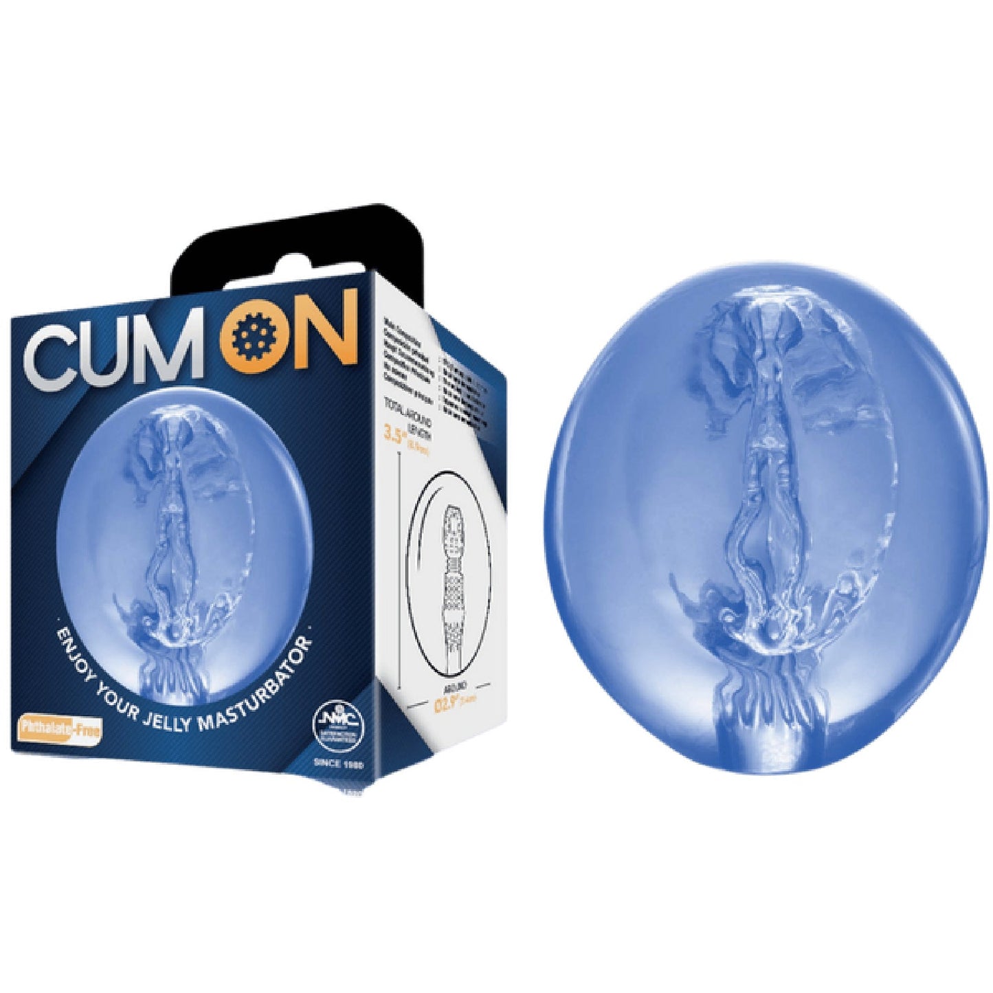 Pocket Jelly Masturbator 3.5" (Blue)