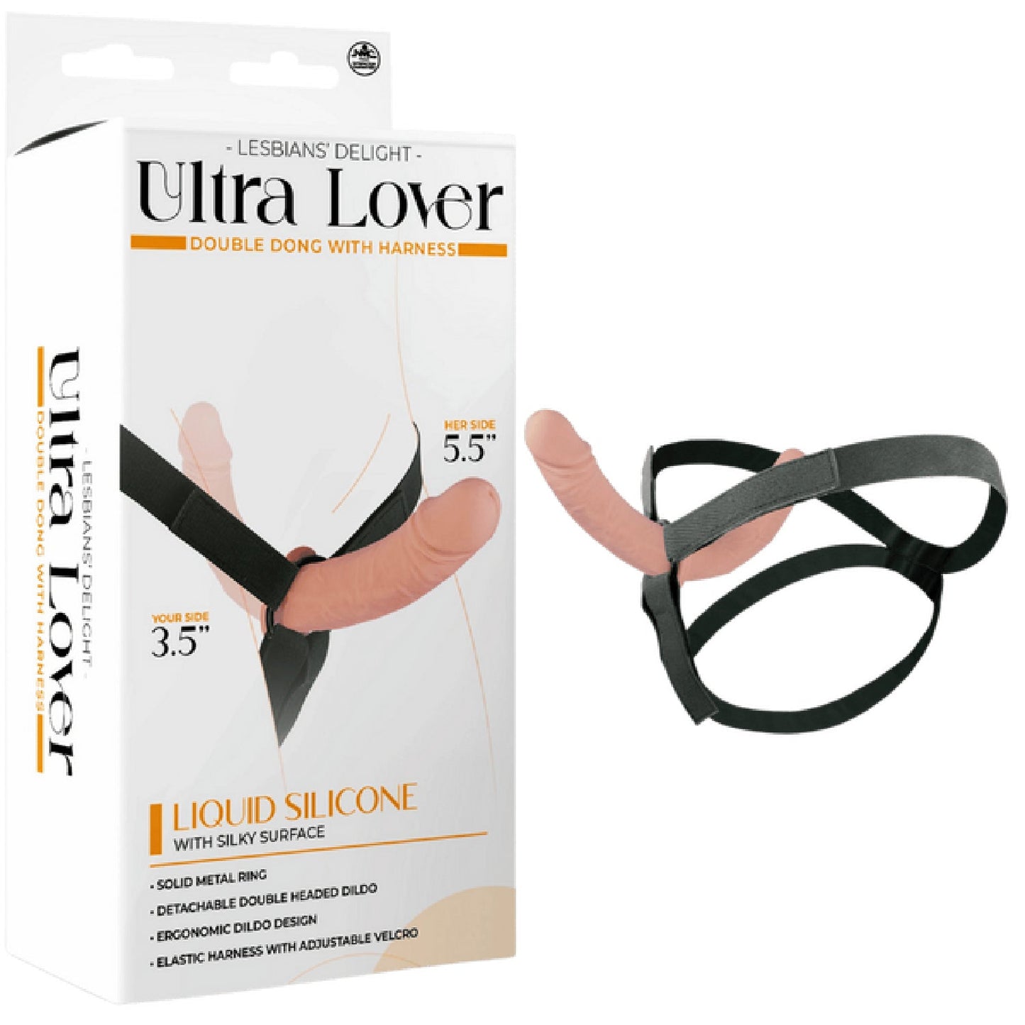 Ultra Lover - Double Dong Penetrix with Harness (Purple)