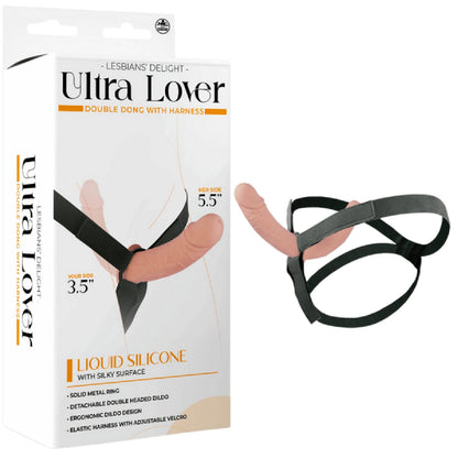 Ultra Lover - Double Dong Penetrix with Harness (Purple)