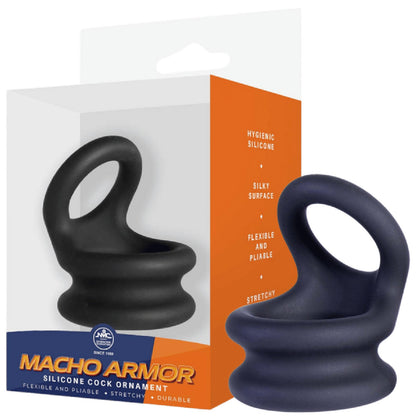 Silicone Cock Ring - Large (Black)