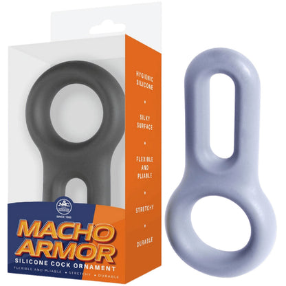Silicone Cock and Ball Ring - (Black)