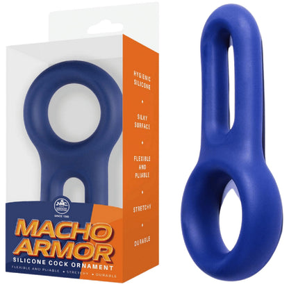 Silicone Cock and Ball Ring - (Black)