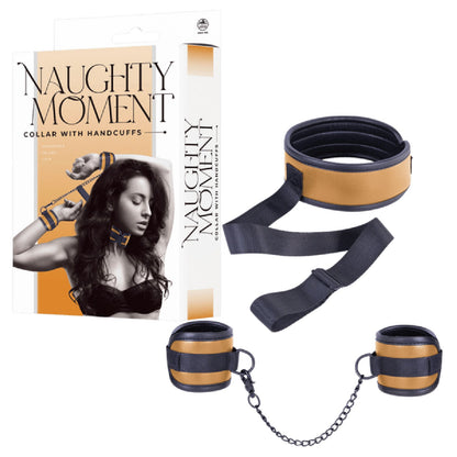 Collar With Handcuffs (Brown)