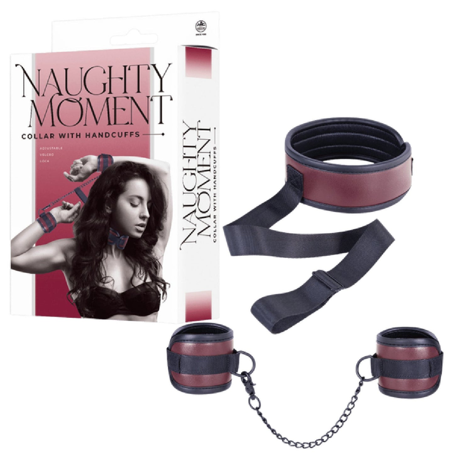Collar With Handcuffs (Brown)