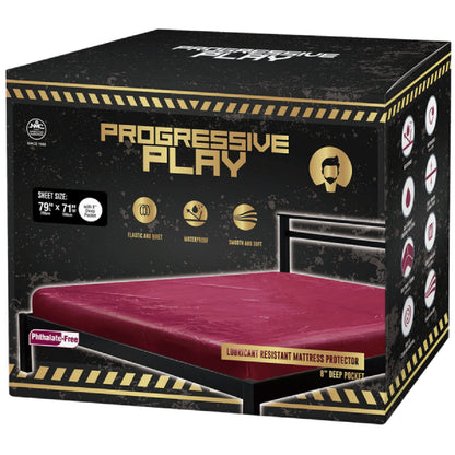 Lubricant Resistant Mattress Protector (Red) (King Size)