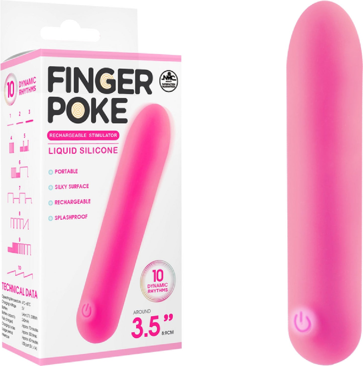 3.5" Rechargeable Stimulator (Purple)