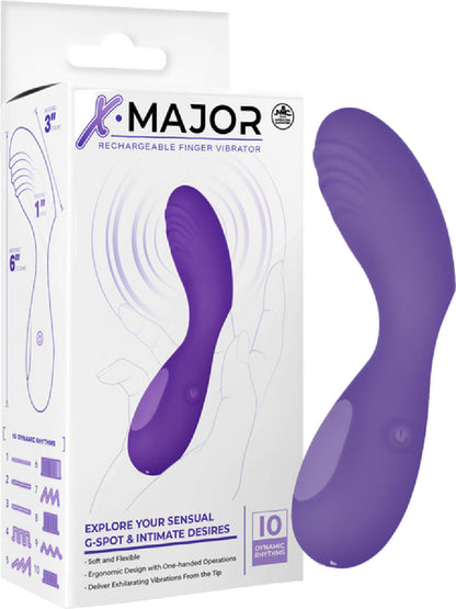 Rechargeable Finger Vibrator (Purple)