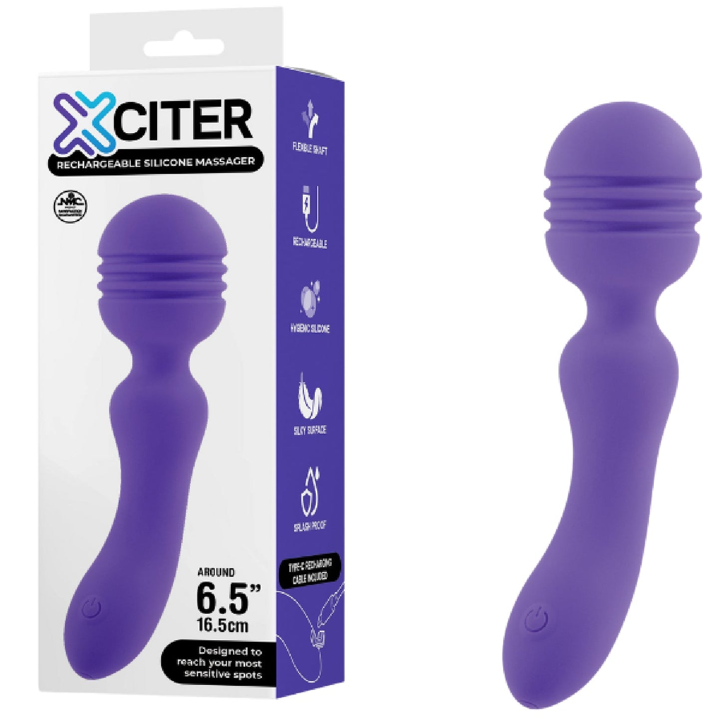Exciter - Rechargeable Silicone Massager (Pink)