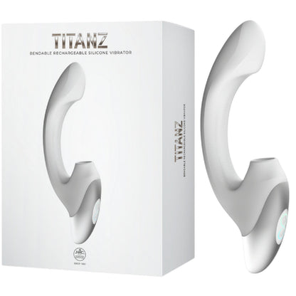 Thumping Rechargeable Silicone Vibrator (White)