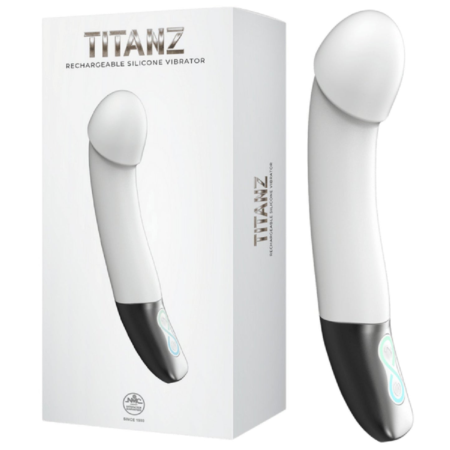 Rechargeable Silicone Vibrator (White)