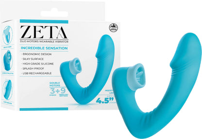 Dual Motor Wearable Vibrator (Purple)