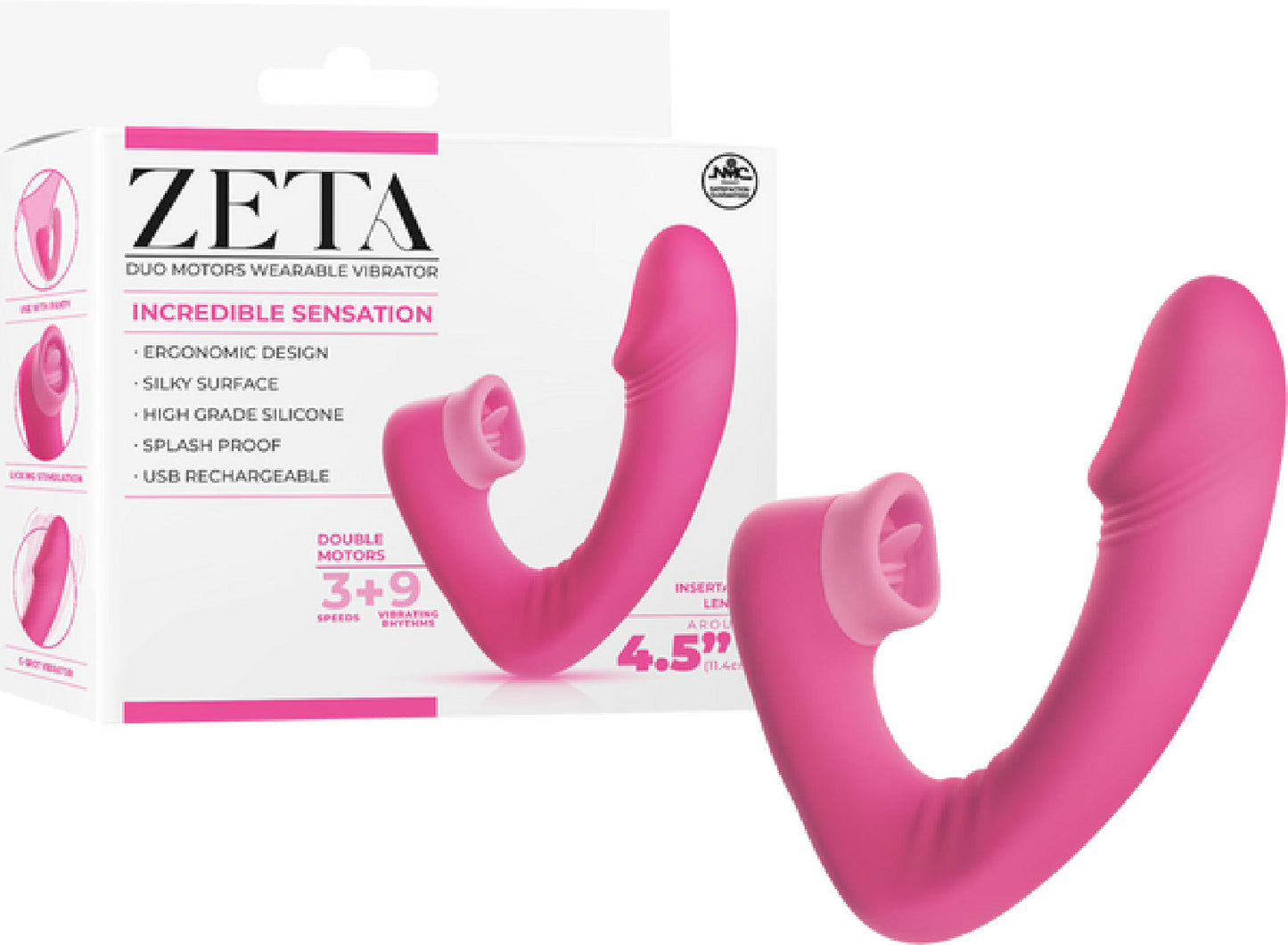 Dual Motor Wearable Vibrator (Purple)
