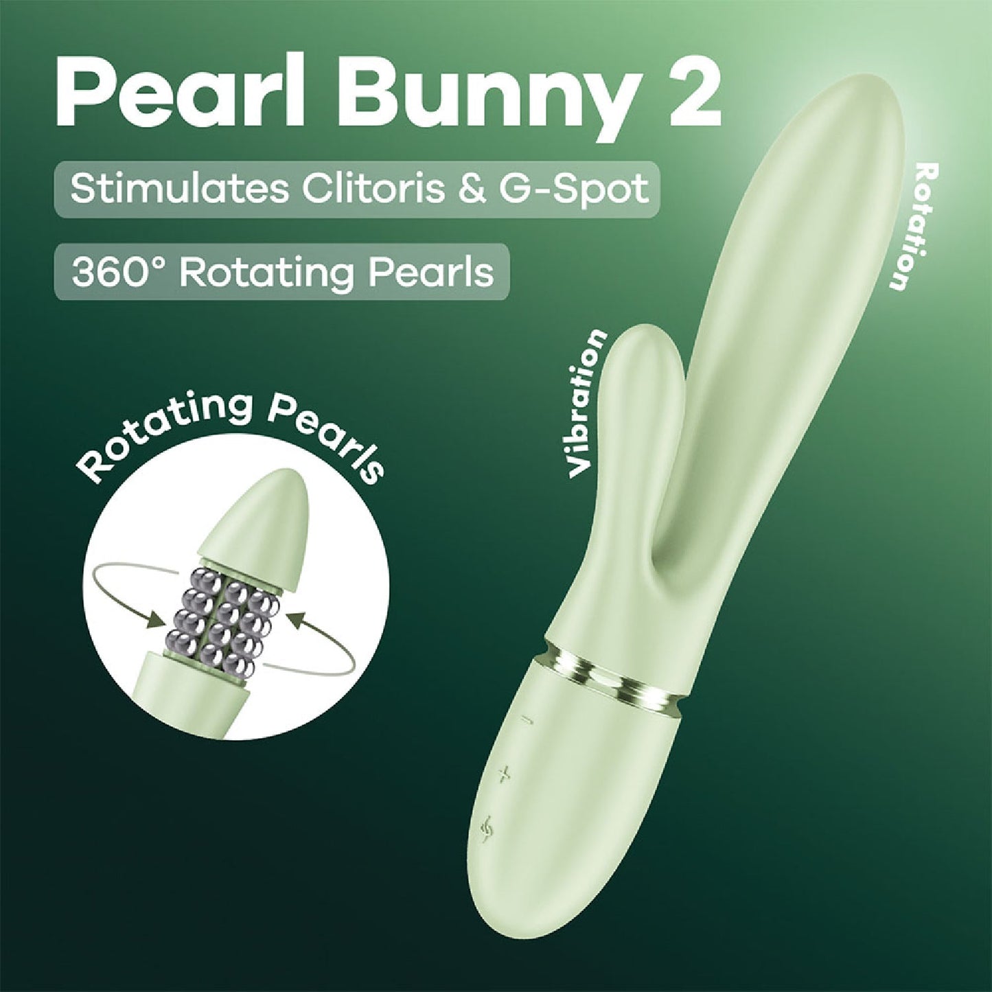Satisfyer Pearl Bunny 2 - Light Green