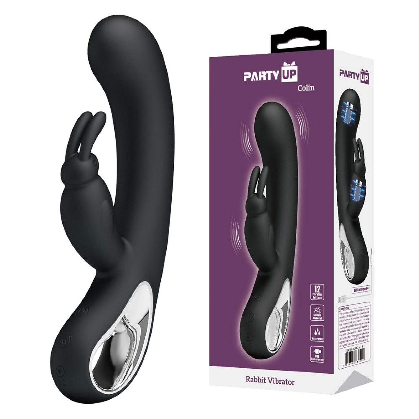 Party Up COLIN Rabbit Vibe - Black