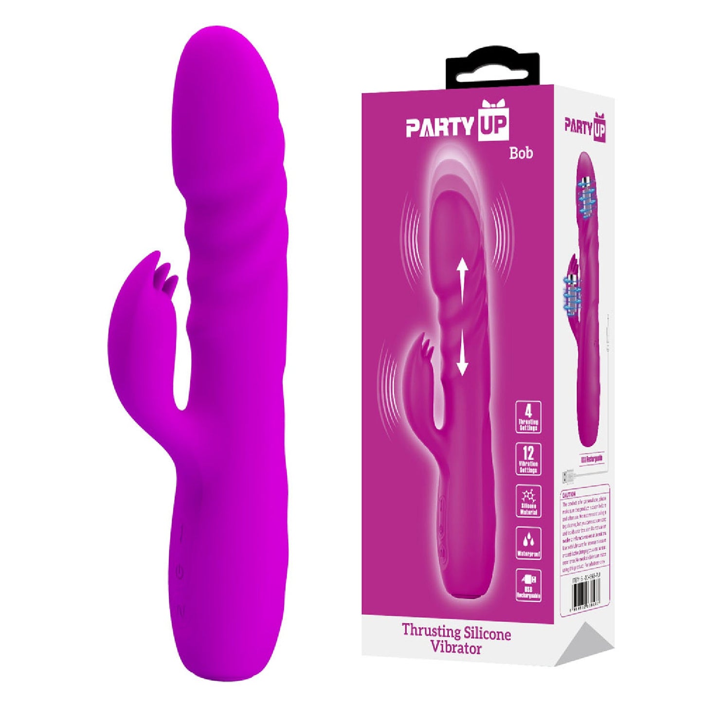 Party Up BOB Thrusting Vibe - Purple