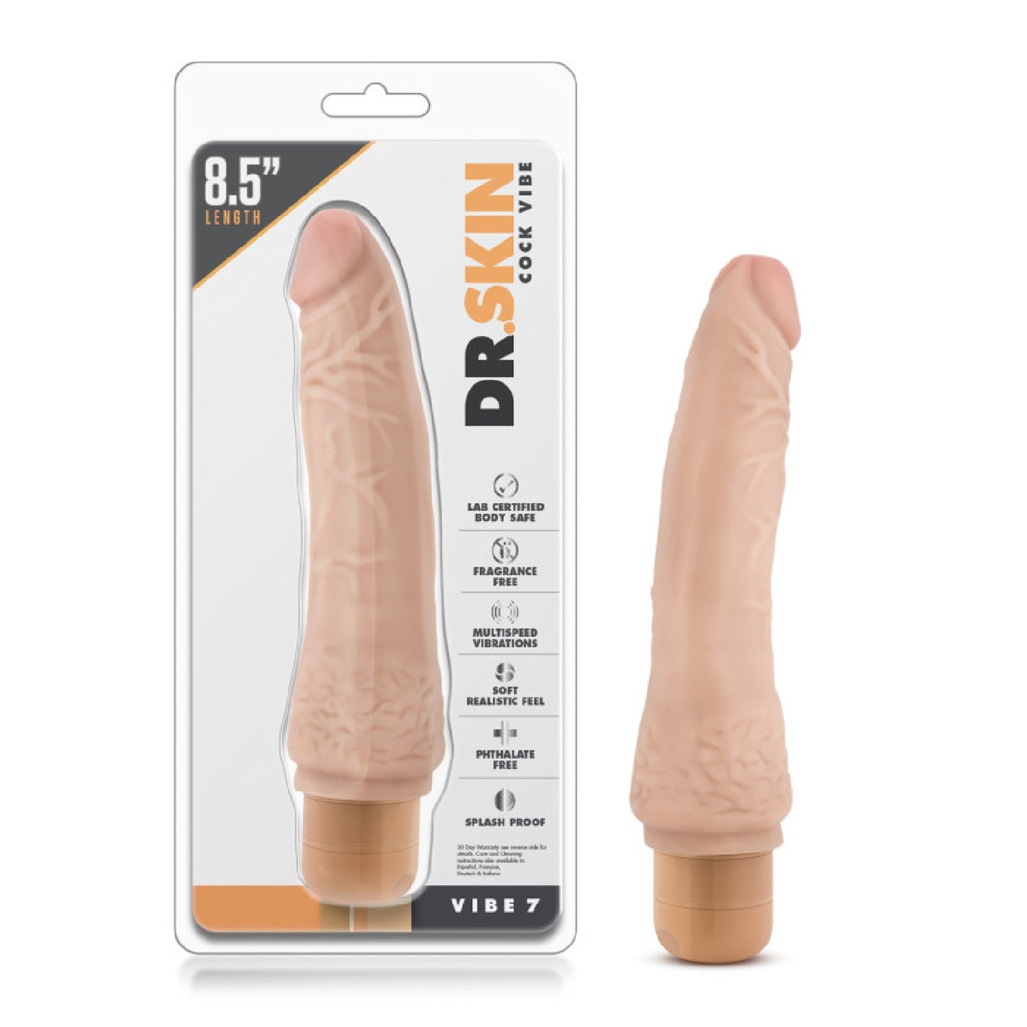 Dr. Skin Cock Vibe 7 - 8.5'' Cock