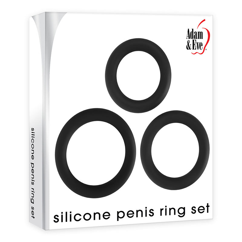 Adam and Eve Silicone Penis Ring Set