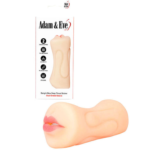 Adam and Eve Bang and Blow Deep Throat Stroker