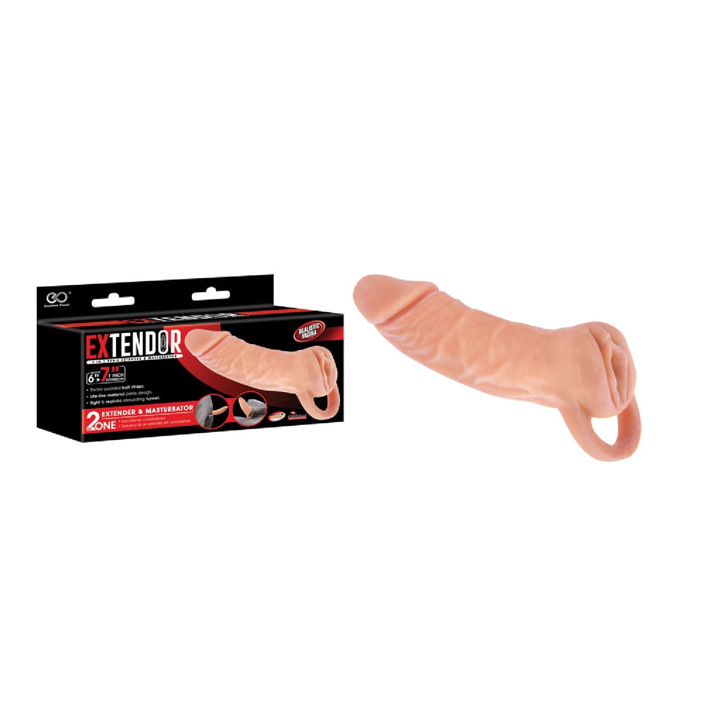 Extendor 7'' 2-in-1 Penis Extender and Masturbator