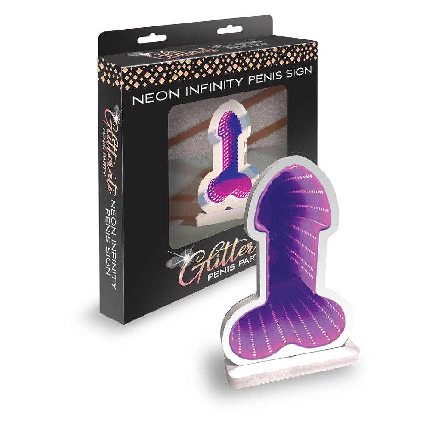 Glitterati Neon Infinity Penis Sign