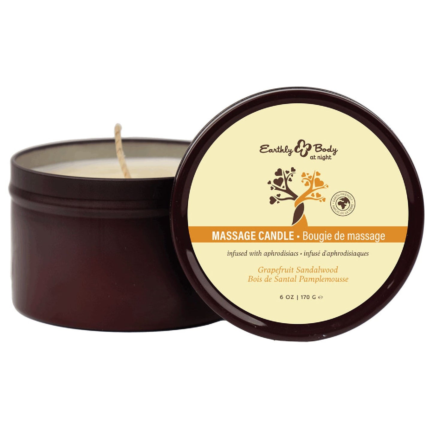 EB Aphrodisiac Massage Candle - Grapefruit Sandalwood