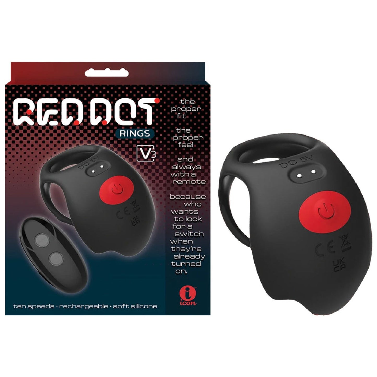 Red Dot Rings - V3