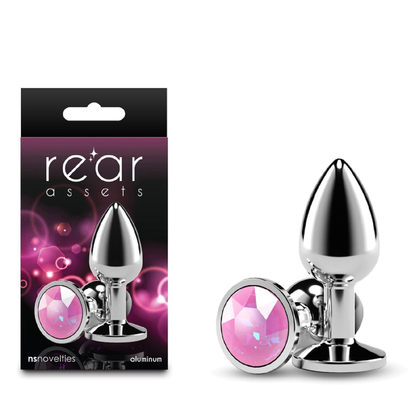 Rear Assets Silver - Small - Pink Gem