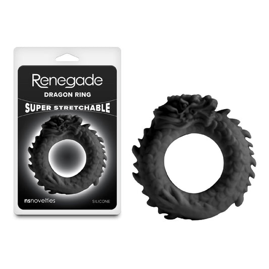 Renegade Dragon Ring - Black