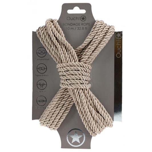 OUCH! Bondage Rope - 10 M - Gold