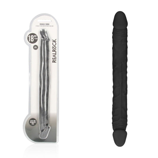 REALROCK 18'' Double Dildo - Black