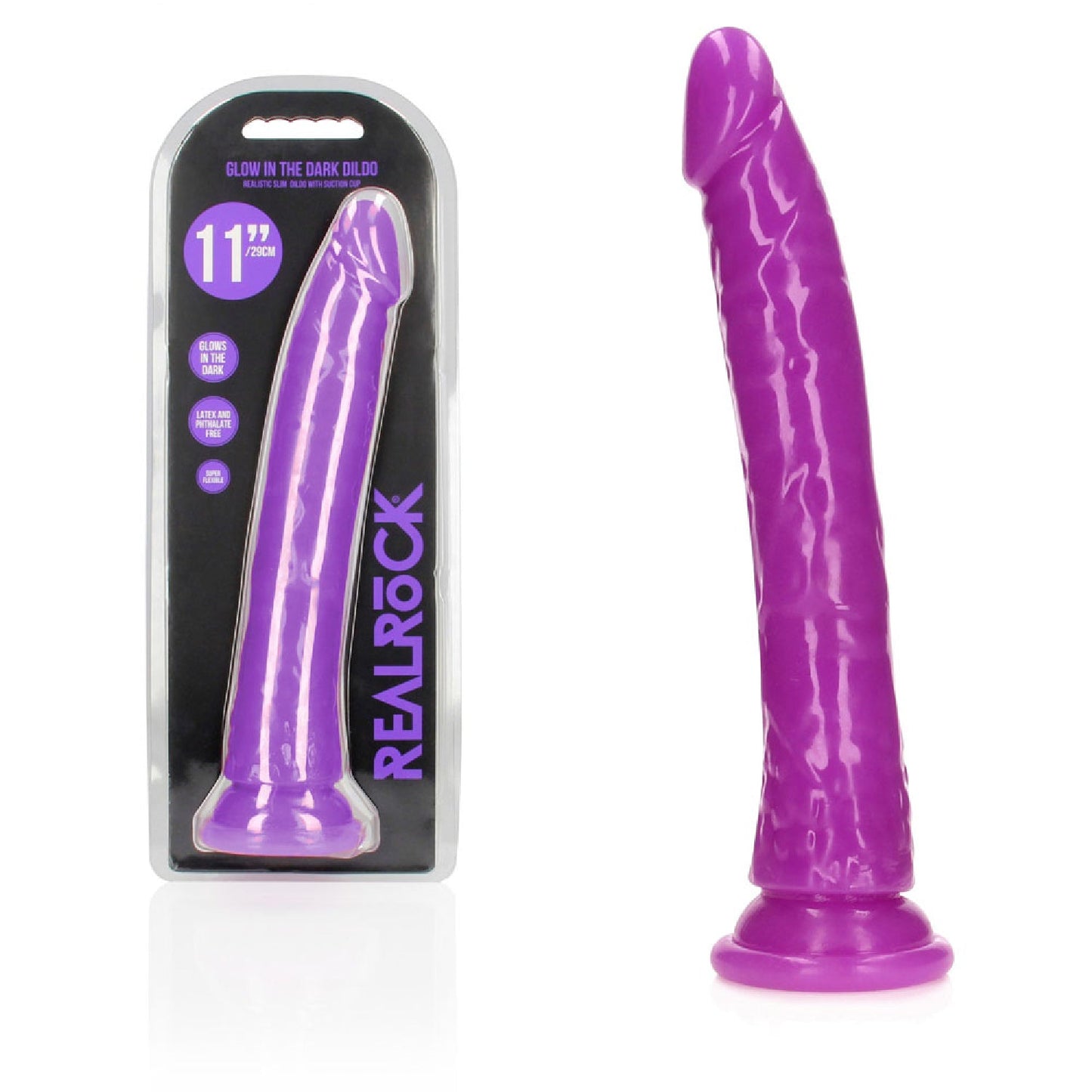 REALROCK 29 cm Slim Glow in the Dark Neon - Purple