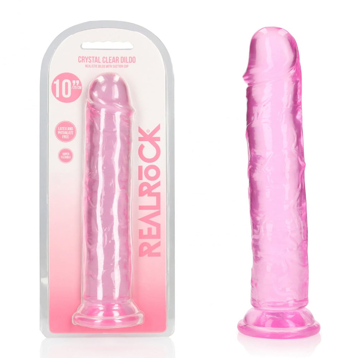 REALROCK 28 cm Straight Dildo - Pink