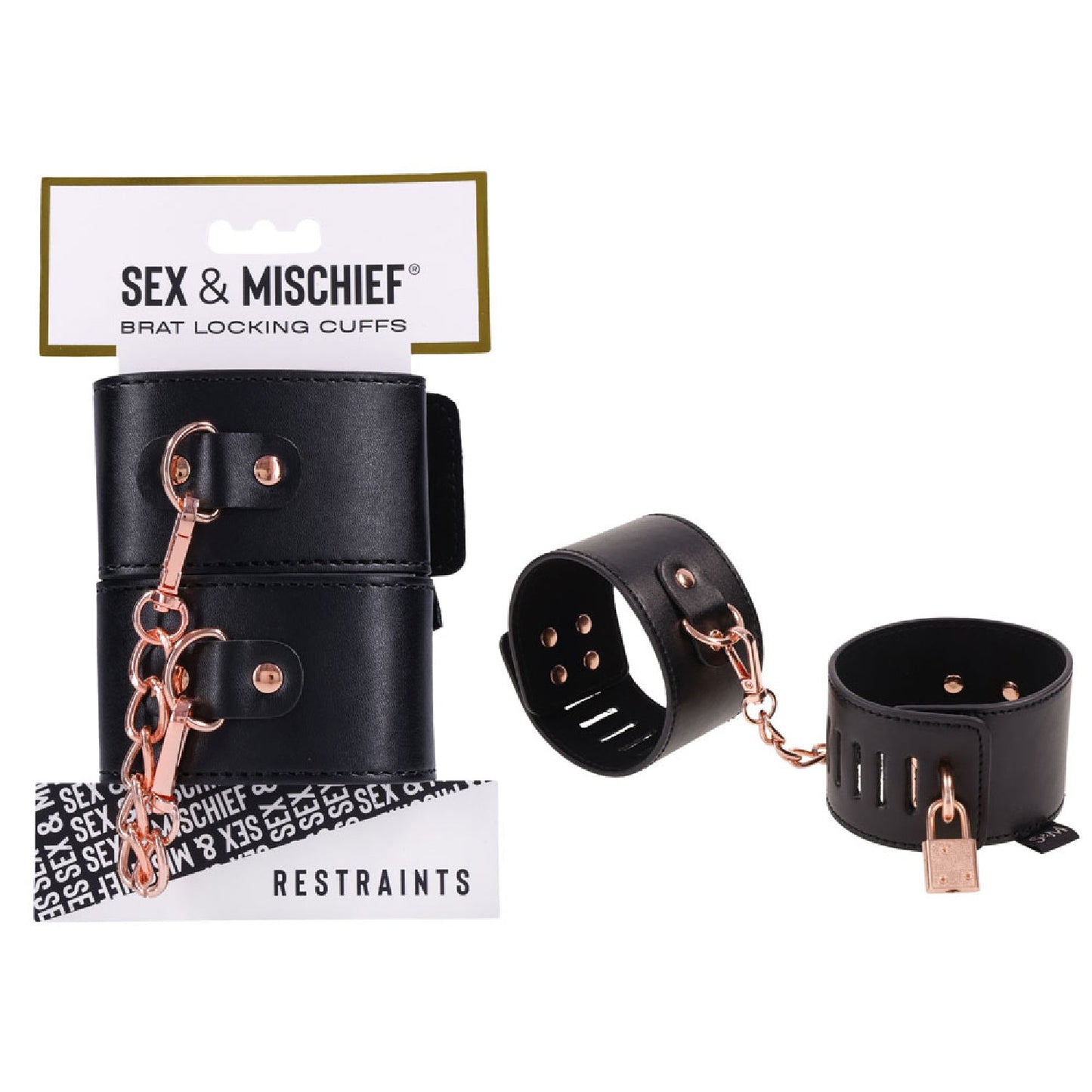 Sex and Mischief Brat Locking Cuffs