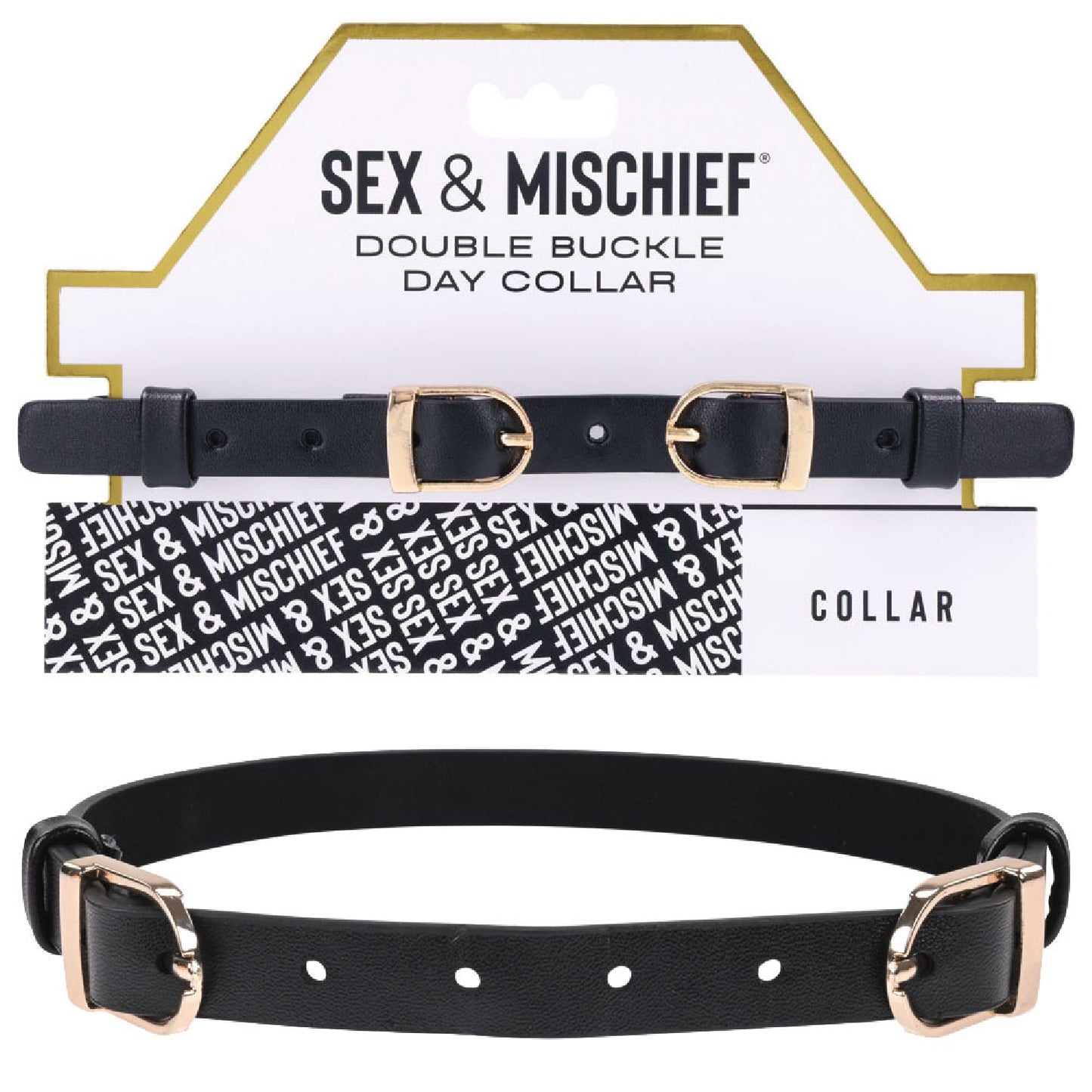 Sex and Mischief Double Buckle Day Collar