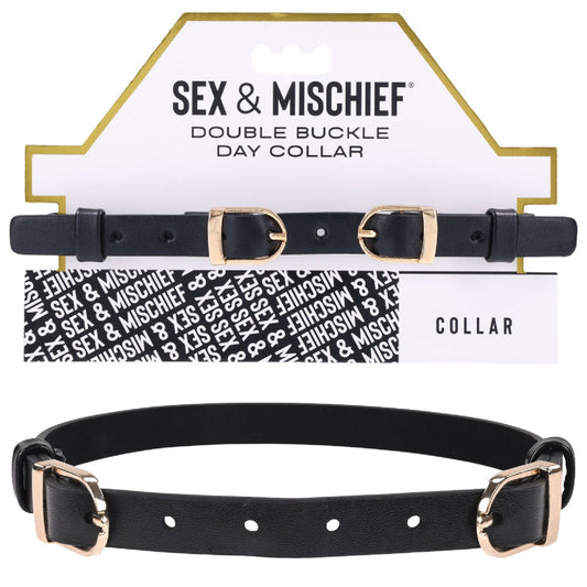 Sex and Mischief Double Buckle Day Collar