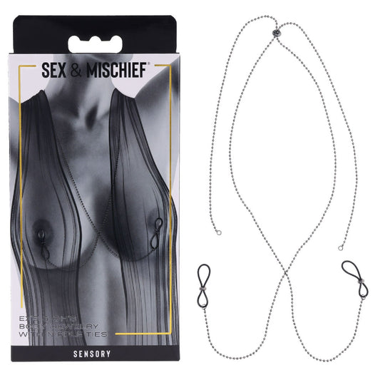 SandM Exs and Ohs Body Jewelry with Nipple Ties