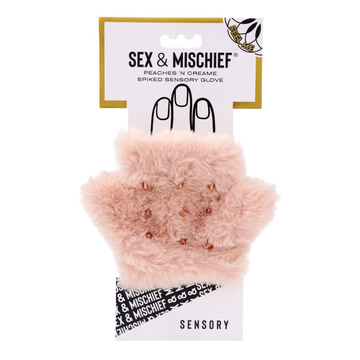 Sex and Mischief Peaches n CreaMe Spiked Sensory Glove