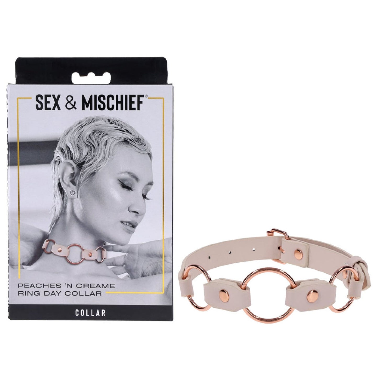 Sex and Mischief Peaches n CreaMe Ring Day Collar