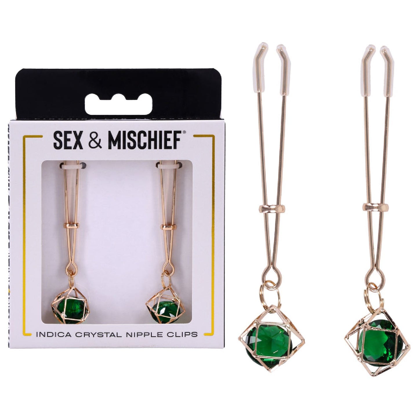 Sex and Mischief Indica Crystal Nipple Clips