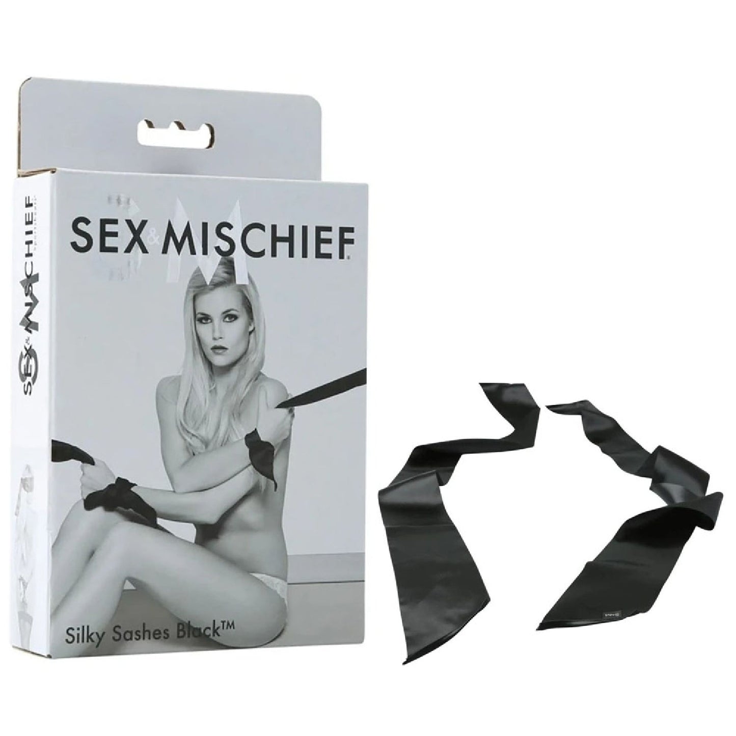 Sex and Mischief Silky Sashes Black