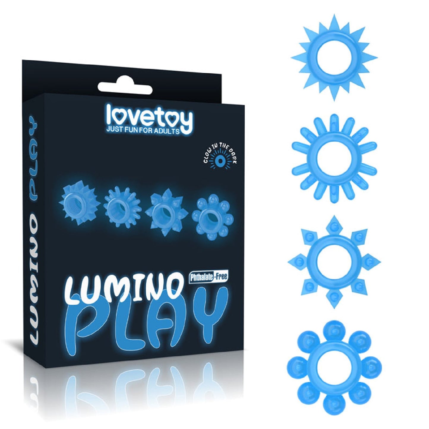 Lumino Play Penis Rings 4 Pack