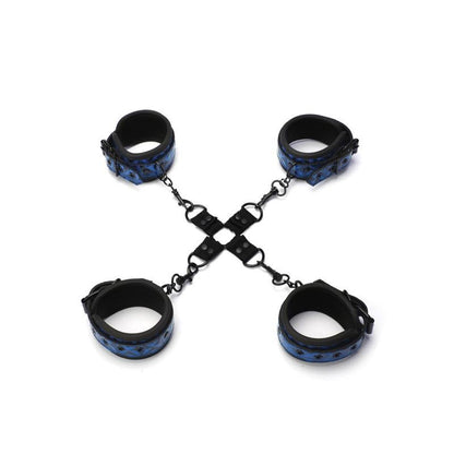Whip Smart Diamond Hogtie Restraint Set - Blue