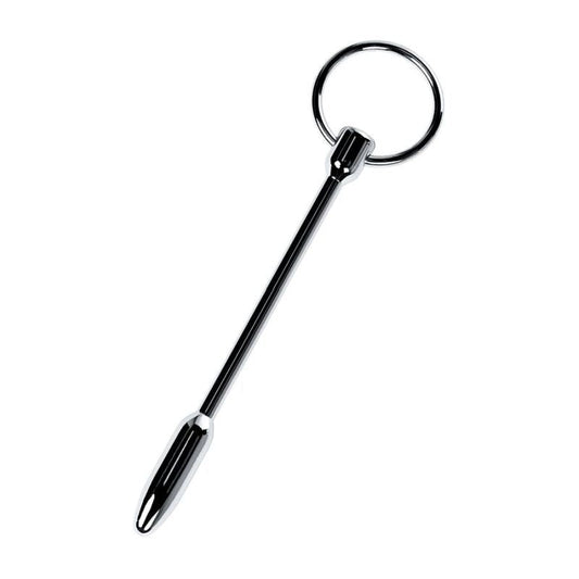 Metal Silver Urethral Plug With Ring