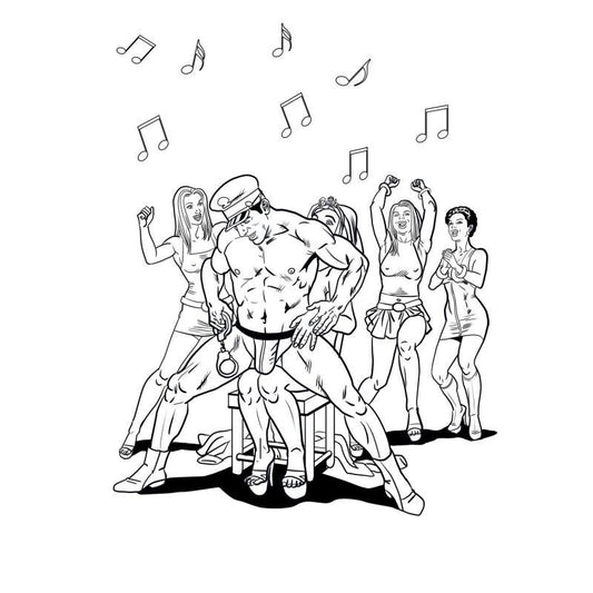 Wood  Bachelorette Party Colouring Book