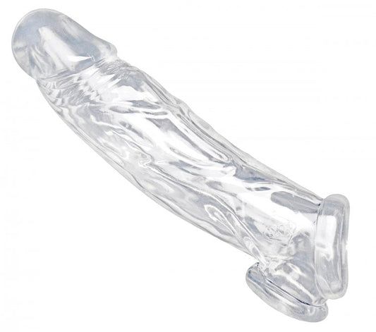 Size Matters Realistic Clear Penis Enhancer And Ball Stretcher