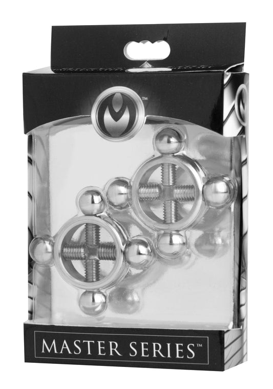 Master Series Rings Fire Stainless Steel Nipple Press Set