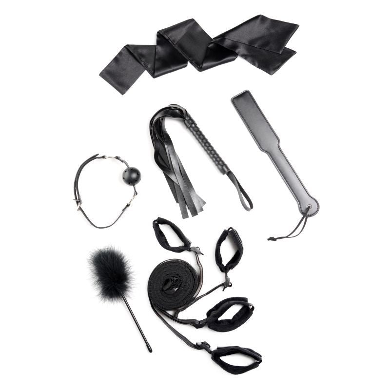 Strict Bed Restraint Bondage Kit Black